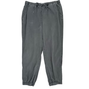 Cloth & Stone Tencel Jogger Pants Women M Gray Lyocell Drawstring Casual